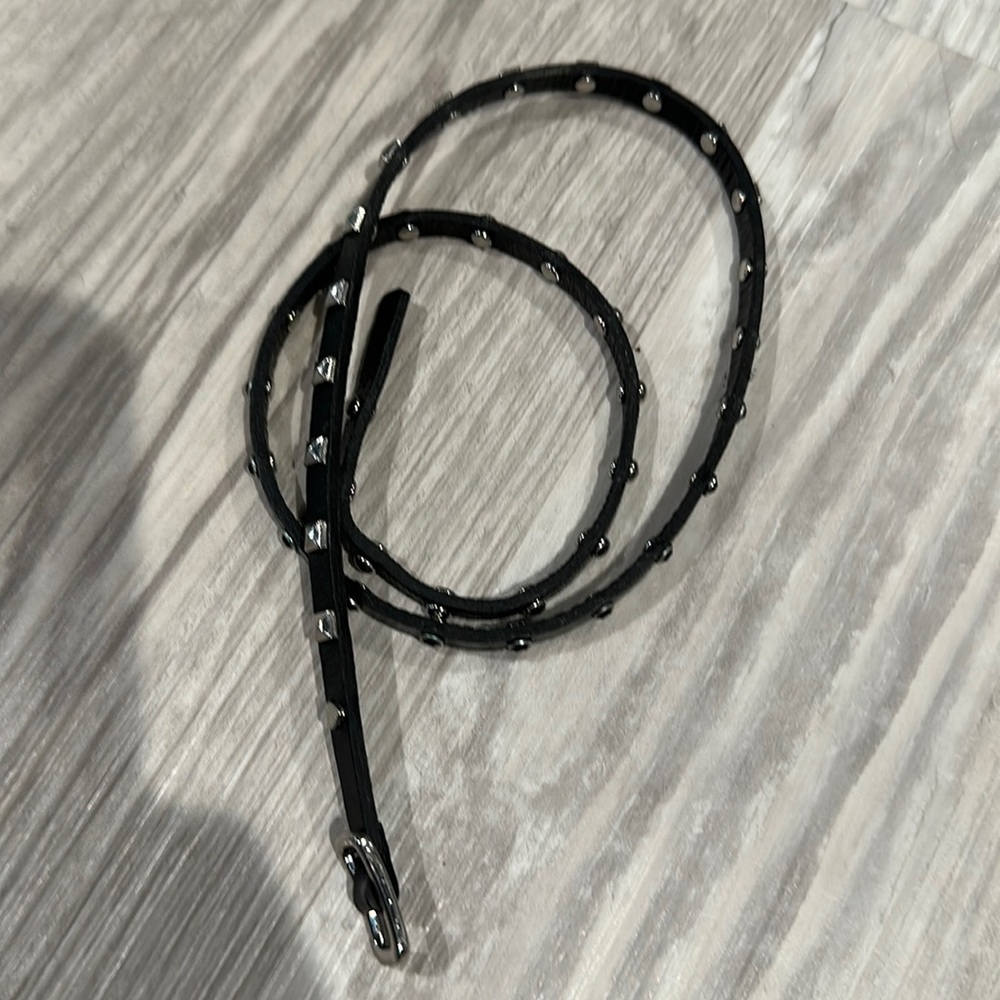 Stella & Dot Studded Trifecta Wrap Bracelet in Black & Silver